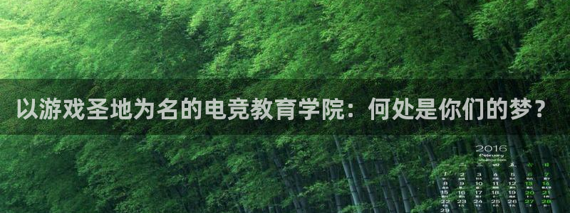 威客电竞官网下载：以游戏圣地为名的电竞教育学院：何处是你们的梦？